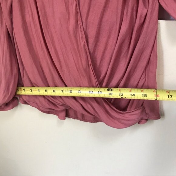 Anthropologie Maeve Liesel Fairy Ruffled Blouse Top Flowy Boho Loose Shirt PinkS - Picture 14 of 15